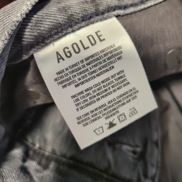 Agolde criss cross grey black denim New no tags - Picture 3 of 4
